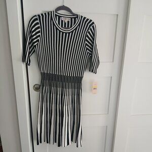 Nanette nanette lapore  Black and white knit dress